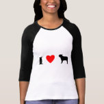 I Liebe-französische Bulldoggen Tshirt