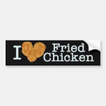 I Liebe-gebratenes Huhn Auto Sticker