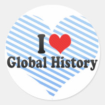 I Liebe-globale Geschichte Sticker