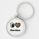 I Liebe (Herz) Sheridan Schlüsselband