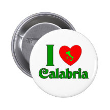 I Liebe Kalabrien Italien Anstecknadelbutton