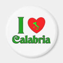 I Liebe Kalabrien Italien Kühlschrankmagnet