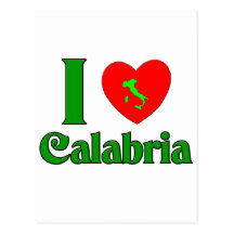 I Liebe Kalabrien Italien Postkarte