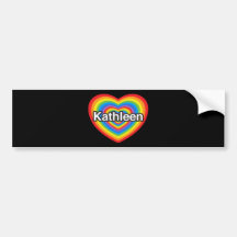 I Liebe Kathleen. Liebe I Sie Kathleen. Herz Auto Aufkleber