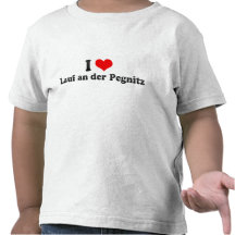 I Liebe Lauf ein der Pegnitz, Deutschland Tshirts