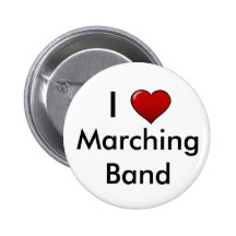 I Liebe-marschierendes Band Button