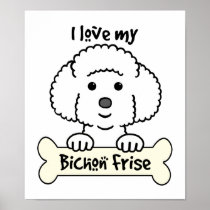 I Liebe mein Bichon Frise
