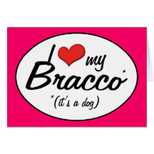 I Liebe mein Bracco (es ist ein Hund) Karte