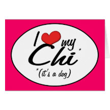 I Liebe mein Chi (es ist ein Hund) Karten