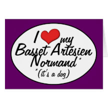 I Liebe mein Dachshund Artesien Normand (es ist ei Karte
