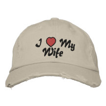 I Liebe mein Ehefrau-Hut Baseballcap