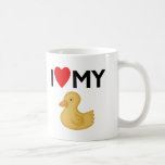 I Liebe mein Gummi Ducky Teetasse