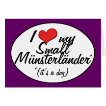 I Liebe mein kleines Munsterlander (es ist ein Hun Karte