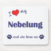I Liebe mein Nebelung (weibliche Katze) Mauspads