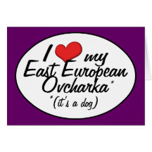 I Liebe mein osteuropäisches Ovcharka (es ist ein  Karten