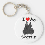 I Liebe mein Scottie Keychain Schlüsselband