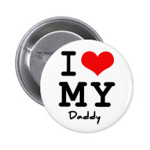 I Liebe mein Vati Button
