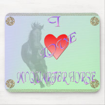 I Liebe mein Viertelpferd Mousepad