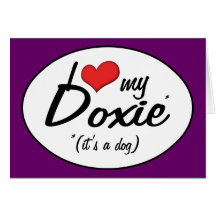 I Liebe meine Dackel (es ist ein Hund) Karten