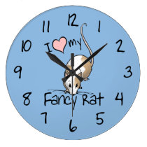 I Liebe meine extravagante Ratte wanduhren