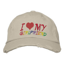 I Liebe meine Freundin Bestickte Mütze