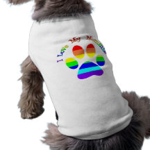 I Liebe meine Mama-Gay Pride-HundeT-Shirts Haustier Tshirt