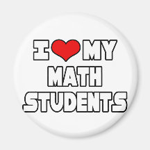 I Liebe meine Mathe-Studenten Kühlschrankmagnete