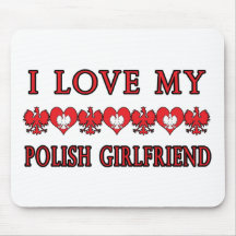 I Liebe meine polnische Freundin Mousepad