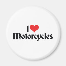 I Liebe-Motorräder Kühlschrankmagnet