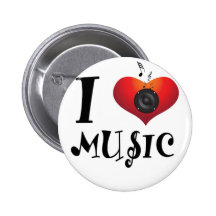 I Liebe-Musik Buttons
