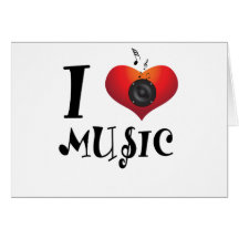 I Liebe-Musik Karten