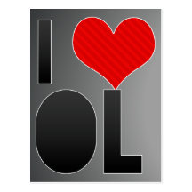I Liebe OL Postkarten