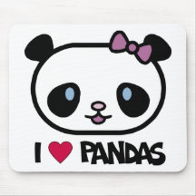 I Liebe-Pandas Mauspads