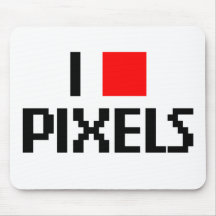 I Liebe-Pixel Mauspads