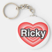 I Liebe Ricky. Liebe I Sie Ricky. Herz Schlüsselband