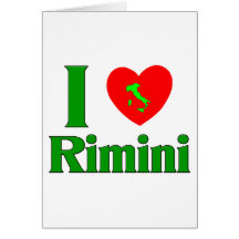 I Liebe Rimini Italien Grußkarten