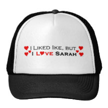 I Liebe Sarah Palin Baseballmütze