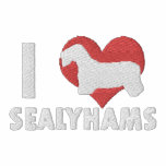 I Liebe-Sealyhams gesticktes Hemd (lange Hülse)