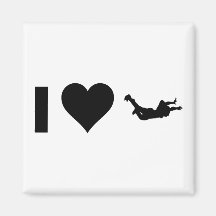 I Liebe Skydiving Kühlschrankmagnete