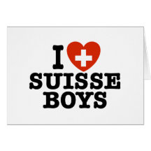 I Liebe Suisse Jungen Karte