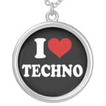 I Liebe Techno Selbst Gestaltete Halskette