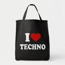 I Liebe Techno Tasche