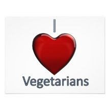 I Liebe-Vegetarier Personalisierte Einladungen