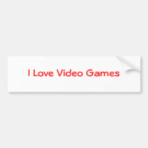 I Liebe-Videospiele Autosticker