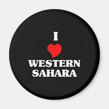 I Liebe Western Sahara Magnete