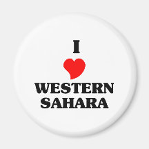 I Liebe Western Sahara Magnete