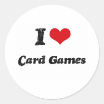 I love Card Games Sticker