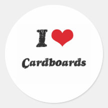 I love Cardboards Stickers
