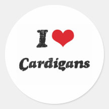 I love Cardigans Stickers