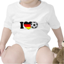 « I Love football » - avec populaire Allemagne-coe T-shirts